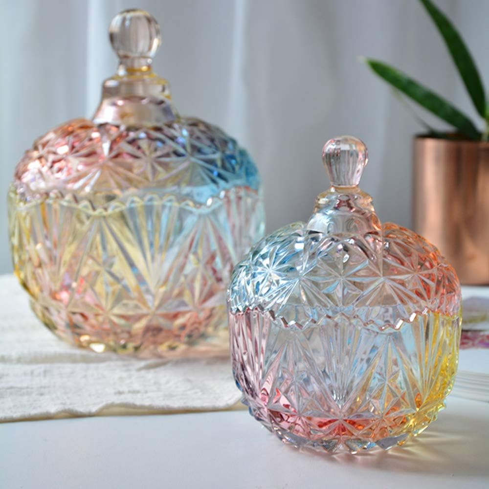 Glass Storage Jar with Lid, Candy Cookie Jar, Jewelry Box, Biscuit Containers -750ml / 26oz Glass Storage Jar with Lid, Candy Cookie Jar, Jewelry Box, Biscuit Containers -750ml / 26oz